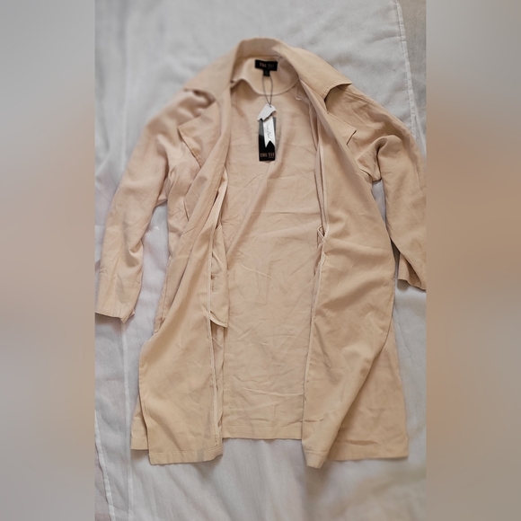 NWT! Viscose Blend Cream/Tan Women's Truth By Republic Coat Size Large - Picture 7 of 10